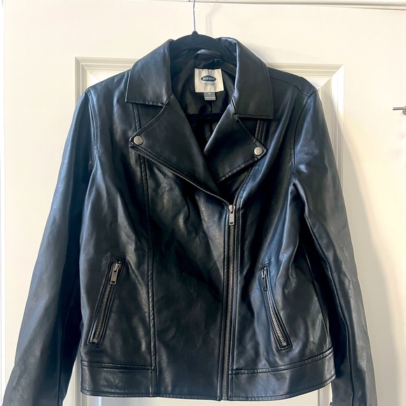 Old Navy Faux Leather Jacket - Picture 1 of 6